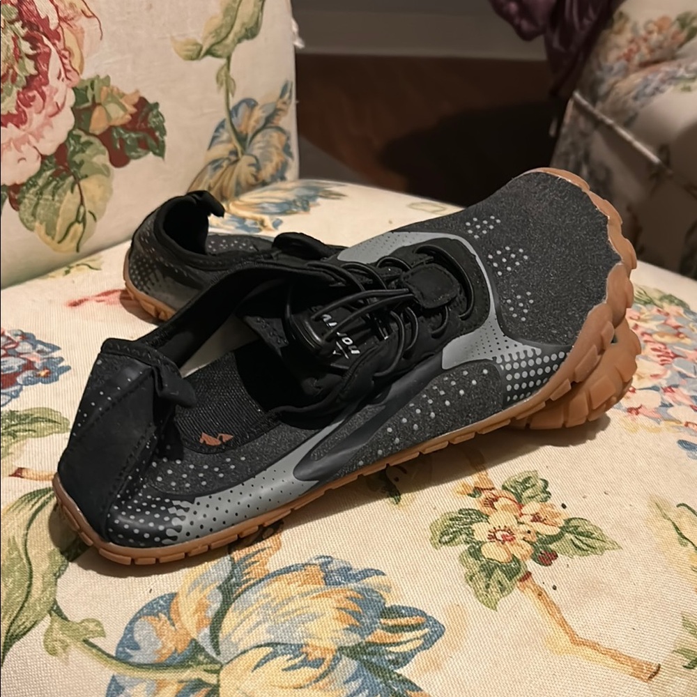 Black and Brown Athletic Shoes